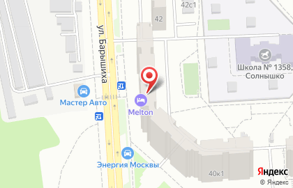 Отель Melton на карте