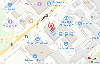 Renaissance на улице Урицкого на карте