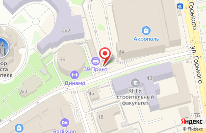 Киоск фастфудной продукции на улице Профессора Баранова на карте