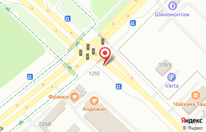 Киоск по продаже фруктов и овощей, Ленинский район на улице Амундсена на карте