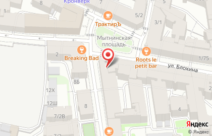 Берёзка на улице Блохина на карте