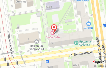 Салон красоты Люби Себя на проспекте Стачек на карте