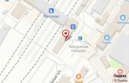 Железнодорожная станция Мытищи в Мытищах на карте