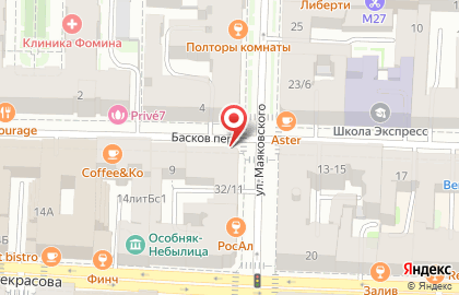 Магазин смешанных товаров на улице Маяковского на карте