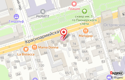 Ресторан быстрого питания Subway на Красноармейской улице на карте