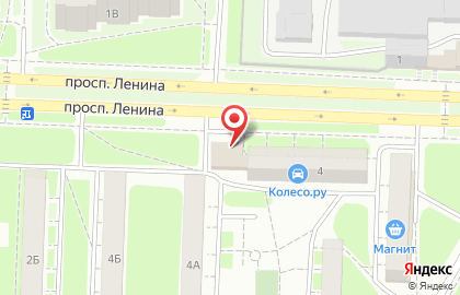 Шинный центр Колесо на проспекте Ленина на карте