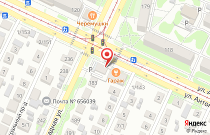 Магазин автоаксессуаров в Железнодорожном районе на карте