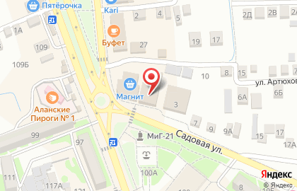 Fix Price на Садовой улице на карте