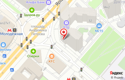 Банкомат ПСБ на Ярцевской улице, 32 на карте