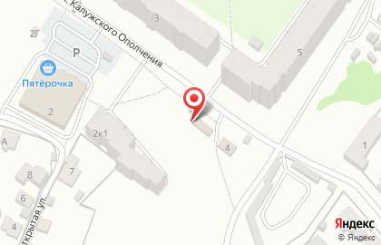 Киоск по продаже питьевой воды Калужская акватория в Калуге на карте