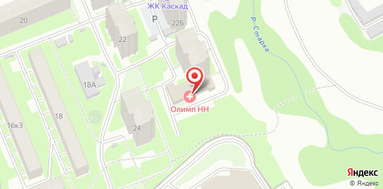 Медицинская клиника Олимп НН на карте