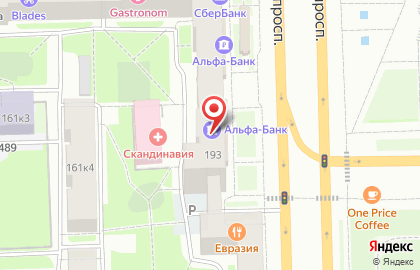 Альфа-Банк на Московском проспекте в Санкт-Петербурге на карте