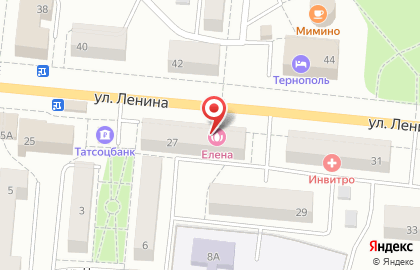 Парикмахерская Елена в Зеленодольске на улице Ленина на карте