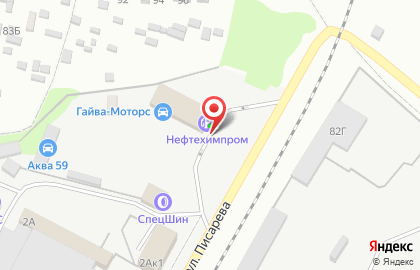 АЗС Нефтехимпром в Перми на карте