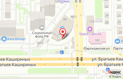 Супермаркет Дикси на улице Чайковского, 60 на карте