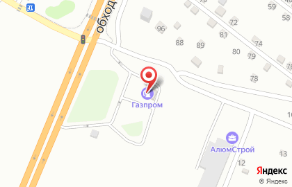 СТО Газпром в Новомосковском районе на карте