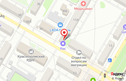 Служба доставки Рис на Социалистической улице на карте