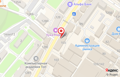 Чикен на проспекте Победа Революции на карте