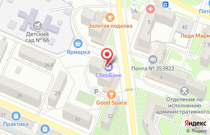СберБанк в Южном районе на карте