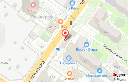 Магазин хлебобулочных изделий в Октябрьском районе на карте
