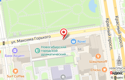 Терек на улице Максима Горького на карте