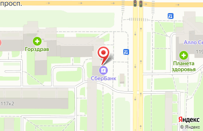 Банкомат СберБанк в Санкт-Петербурге на карте