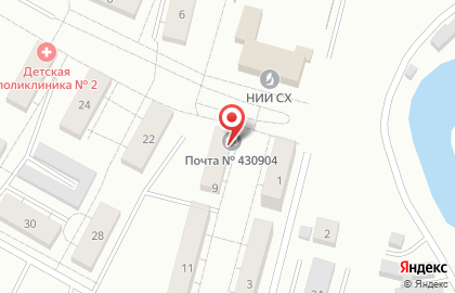 Почта России в Саранске на карте