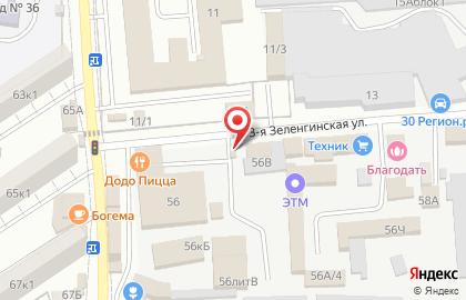 Автостоянка в Астрахани на карте