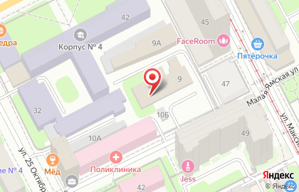Торговая фирма Зеленый дом в Свердловском районе на карте