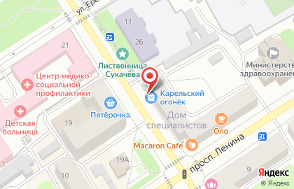Микрокредитная компания Союз микрофинансирования СЗ в Петрозаводске на карте