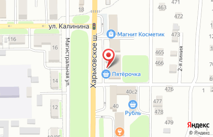 Супермаркет Пятерочка в Ростове-на-Дону на карте