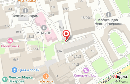 Автостоянка Мгса на Страстном бульваре на карте
