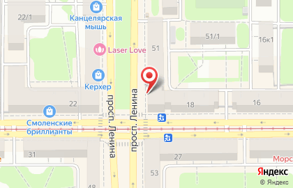 Альфа-Банк на проспекте Ленина, 51 на карте