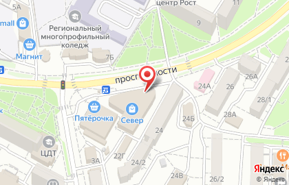 Магазин кондитерских изделий Московские конфеты на проспекте Юности на карте