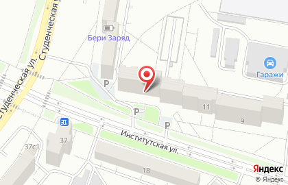 Косметическая компания Oriflame на Институтской улице на карте