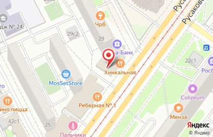 Магазин фастфудной продукции на Русаковской улице на карте