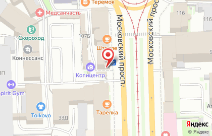 Клиника лазерной косметологии ЛИКС на Московском проспекте на карте