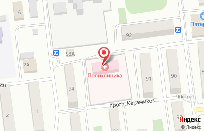 Голицынская Поликлиника в Голицино на проспекте Керамиков на карте