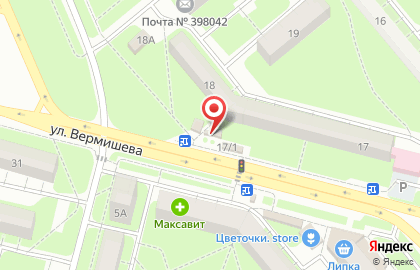 Киоск по продаже мороженого в Советском районе на карте
