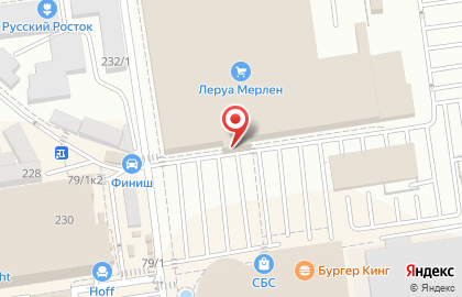 Строительный гипермаркет Леруа Мерлен на Новороссийской улице на карте