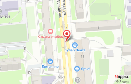Киоск по продаже фруктов и овощей в Новосибирске на карте