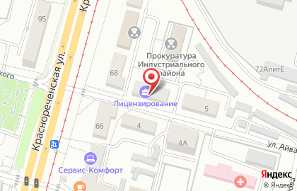 Управление Росгвардии по Хабаровскому краю Отдел лицензионно-разрешительной работы по г. Хабаровску, Нанайскому и Хабаровскому районам на карте