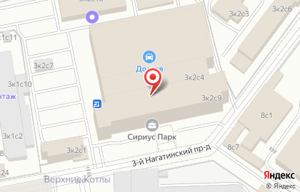 Транспортно-логистическая компания ЭйрТрансс в ТЦ Сириус Парк на карте