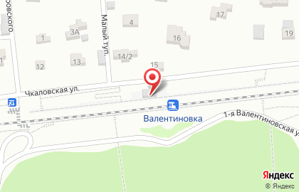 Валентиновка, железнодорожная станция на карте