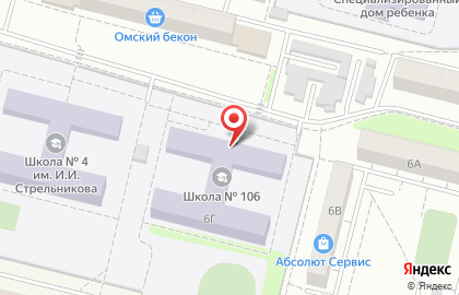 Федерация тхэквондо (мфт) Омской Области на улице Бархатовой на карте