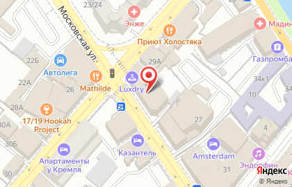 Туристическое агентство TUI на Московской улице на карте