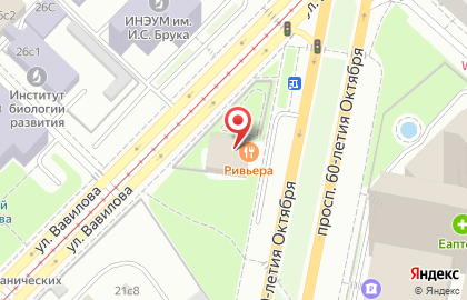 Ресторан Ривьера в Москве на карте