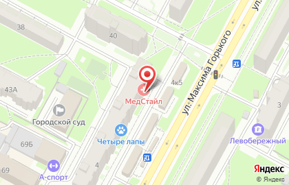 Торговый дом Электротехмаш на улице М.Горького на карте