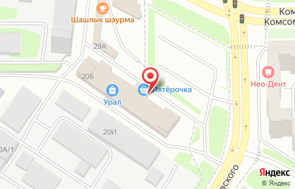 Магазин подарков и сувениров в Челябинске на карте