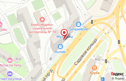 Школа танцев Афродита на метро Таганская на карте